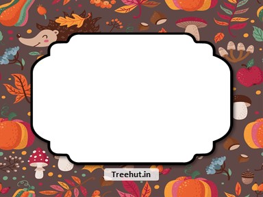 Fall Animals Free Printable Labels, 3x4 inch Name Tag